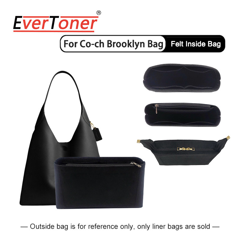 EverToner กระเป๋าซับในหลายกระเป๋า Felt วัสดุใส่ Tote Organizer สําหรับ Co-ch Brooklyn 23 28 34 39 กระเป๋าเก็บ