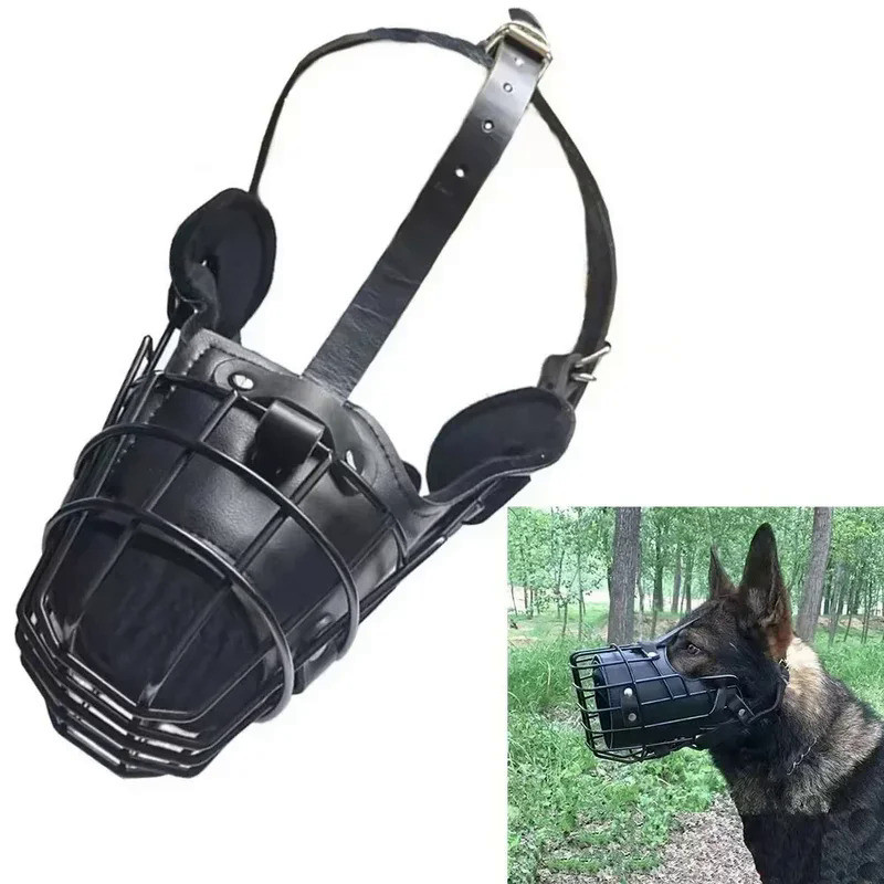 Service Dog Training Muzzles Tactical Dog Mouth Cage German Shepherd Doberman Sniffer Dog Defense Mu