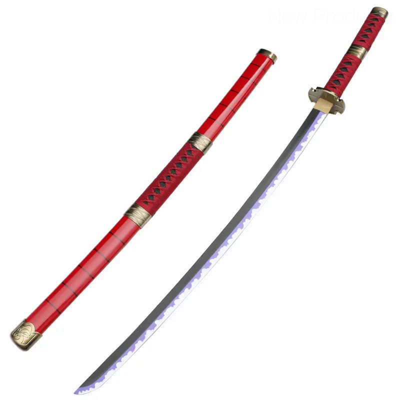 ✅ 104cm Coolest Role Playing Roronoa Zoro Katana Bamboo Assembled Sword Cosplay Sandai Kitetsu Weapo