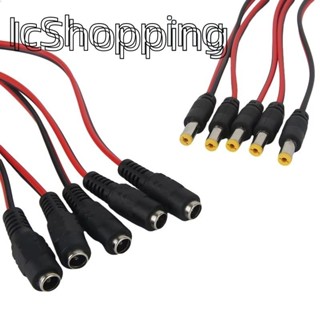 2PCS5.5x2.1 มม.ชายหญิงปลั๊ก 12V DC Power Pigtail สายแจ็คสําห…