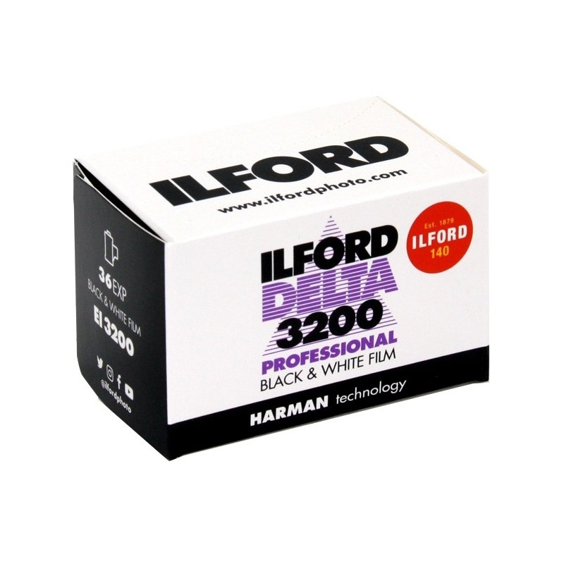 [Film Lab] ฟิล์มขาวดำ ILFORD Delta 3200 Black & White Film 135 / 36ภาพ D-76 CDA12