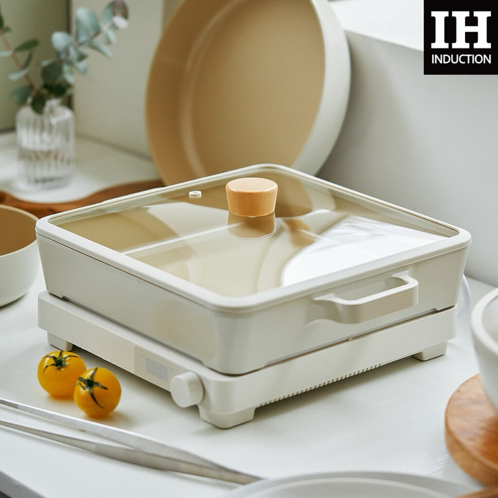 Neoflam Fika IH Square Induction / เตาอินดักชั่นทรงเหลี่ยม เตาแม่เหล็กไฟฟ้า / หม้อทอด หม้อชาบู