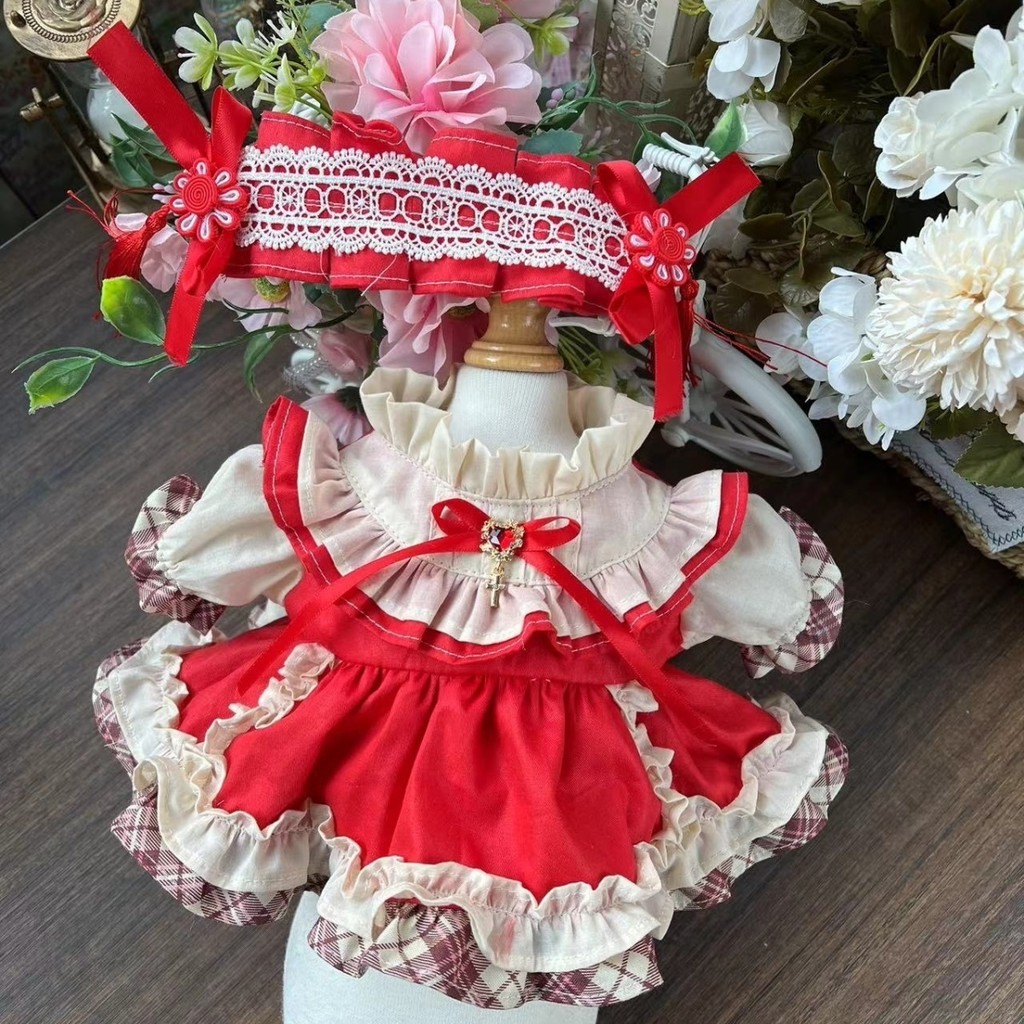 Handmade Rebirth Doll Clothes Star Dailu Lingna Belle Princess Dress 40cm Cotton Doll Dress