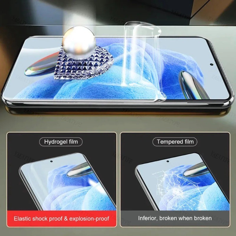 Infinix Hot 50 Pro Plus Full Transparent Hydrogel Soft Film Screen Protector สําหรับ Infinix Hot 50 Pro + ด้านหน้า Flim + Back Flim + เลนส์กล้อง Flim - รูปที่ 4