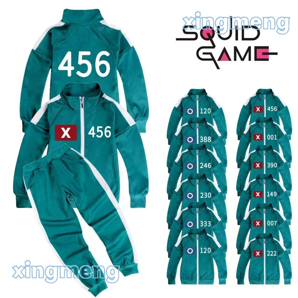 【110-170】game costume for kids 456 Jacket+Pants+Tshirt 3pcs  001 222 333 380 set