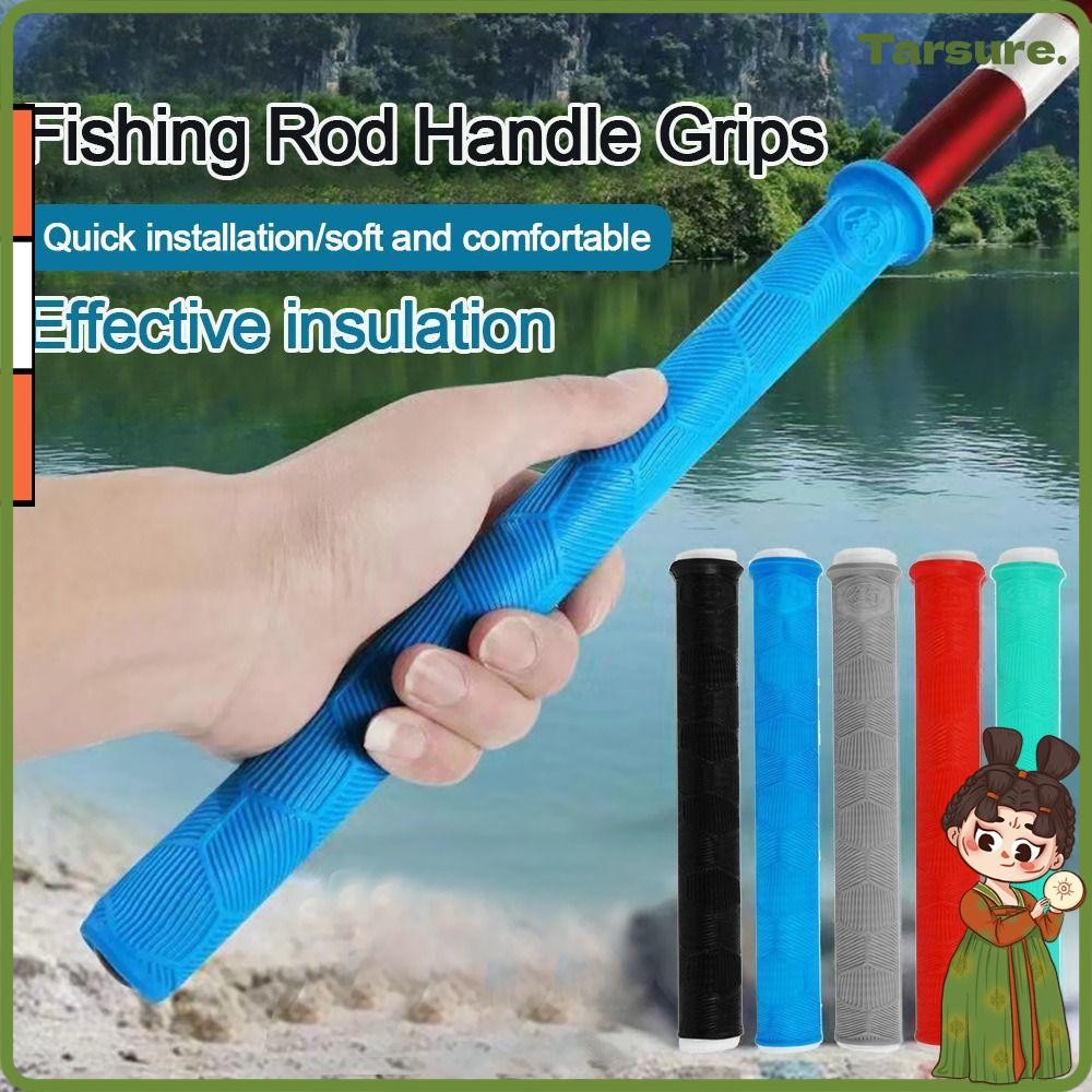 Tarsureth คันเบ็ดจับห่อ,ซิลิโคนUniversal Anti-Slip Grips Cover,แขนห่อหลอดลื่นมัลติฟังก์ชั่เปลี่ยนคันเบ็ดจับ