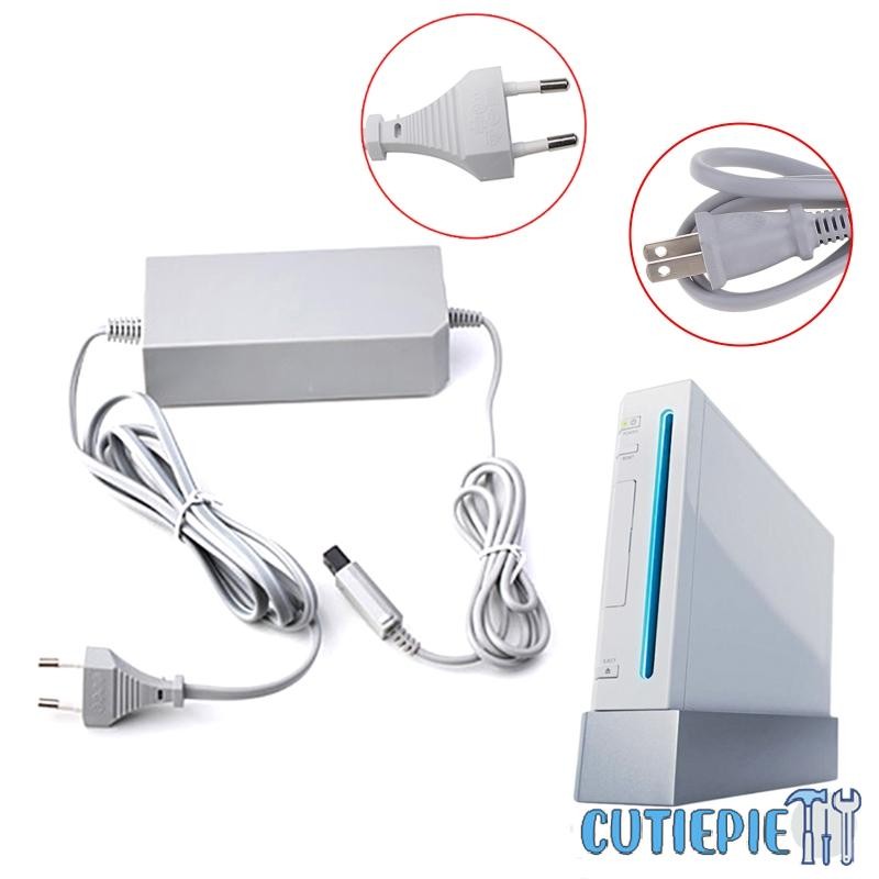 Cutiepie AC Charger Adapter สําหรับ Wii 100-240V Home Wall Power Supply US EU Plug Adaptor สําหรับคอนโซล Wii อุปกรณ์เสริม