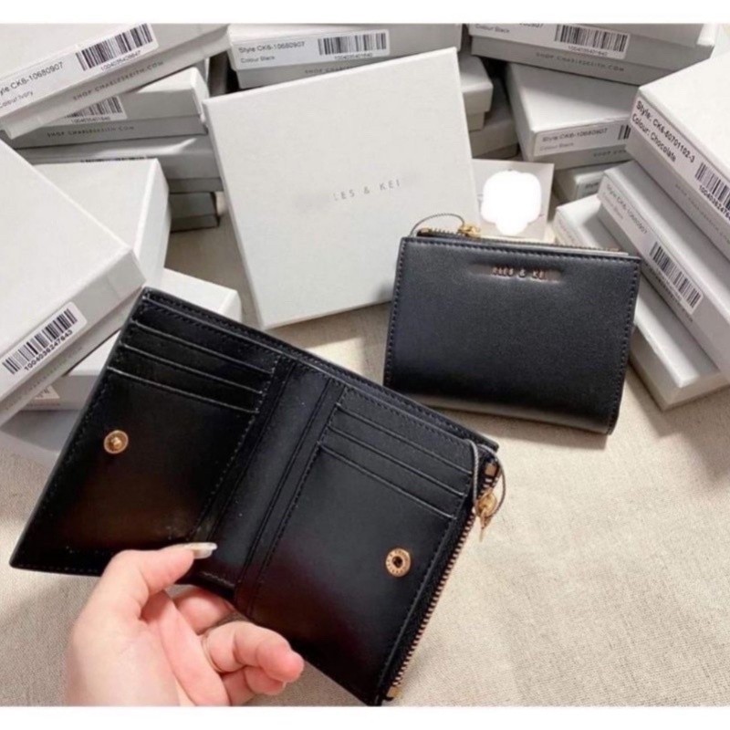 กระเป๋าสตางค์ กระเป๋าสตางค์ Cardholder Simple Card Storage Multi-Function Wallet Dompet duit Charles และ Keith กระเป๋า CK 女生กระเป๋าสตางค์