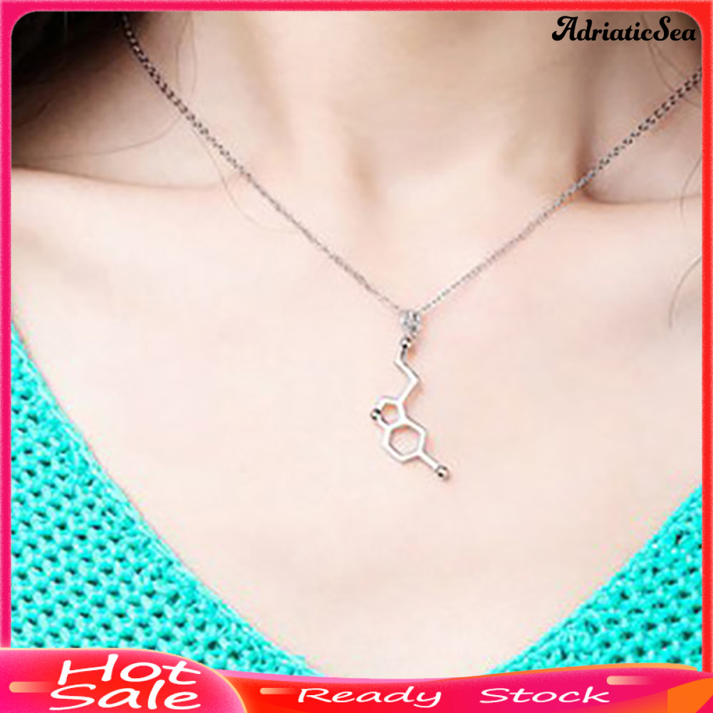 [COD]☃Dna Serotonin Dopamine Acetylcholine Biochemistry สร้อยคอจี้โมเลกุล