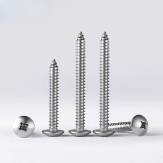 น็อต สกรู หัวร่ม หัวกระทะ แฉก T+ สแตนเลส 316 เกลียวปล่อย / Truss an Head Phillip Tapping Screw M3M3.5/M4/M5/M6 L6-100 มม. (YDD-LD-TH1)