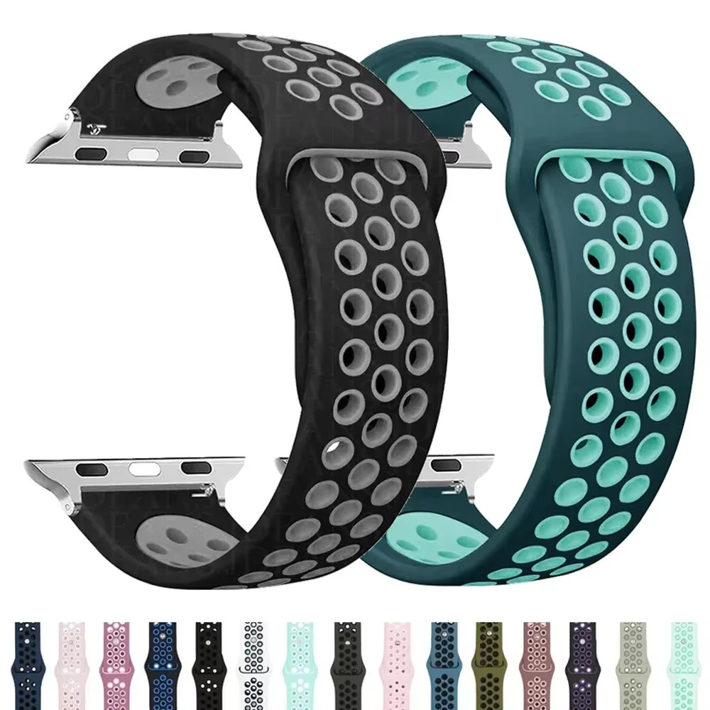 Sport loop สายซิลิโคน สําหรับ Apple Watch Ultra 2 รองรับ 49/44/40/41/45 มม. ซีรีส์ 10/9/8/7/6/5/4/SE