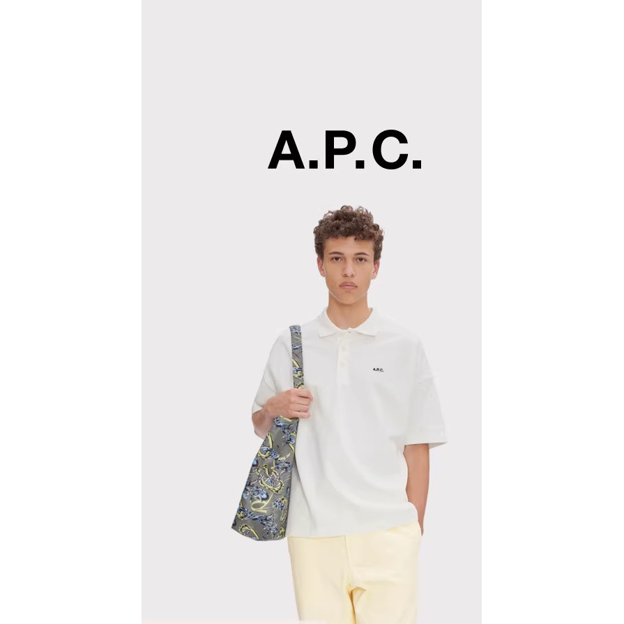 APC POLO STANDARD เสื้อโปโลผู้ชาย สไตล์แคชวล สีเรียบง่ายสำหรับทุกวัน