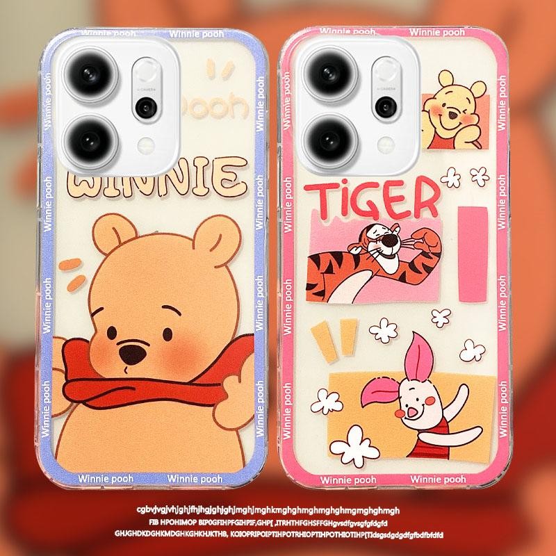 เคสโทรศัพท์สําหรับ OPPO Reno 14F 5G / Reno 14 Pro 5G / Reno14 Pro 2025 น่ารัก Winne หมีการ์ตูนนุ่มโป