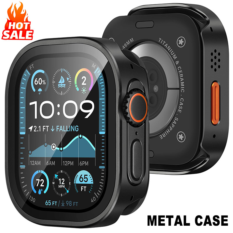 เคสโลหะกันน้ําอลูมิเนียมอัลลอยด์เคสป้องกันเต็มรูปแบบสําหรับ แอปเปิล ดู พิเศษ 2 49 มม. 10 46 มม. 42 มม. ฉันดู ชุด 10