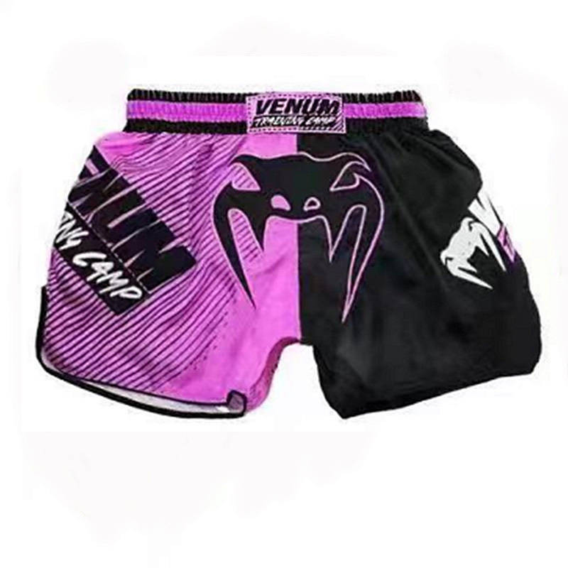 Muay Thai Shorts Quick-Drying Sports Fitness Fighting Boxing Pants Men's and Women's Martial Arts Tr