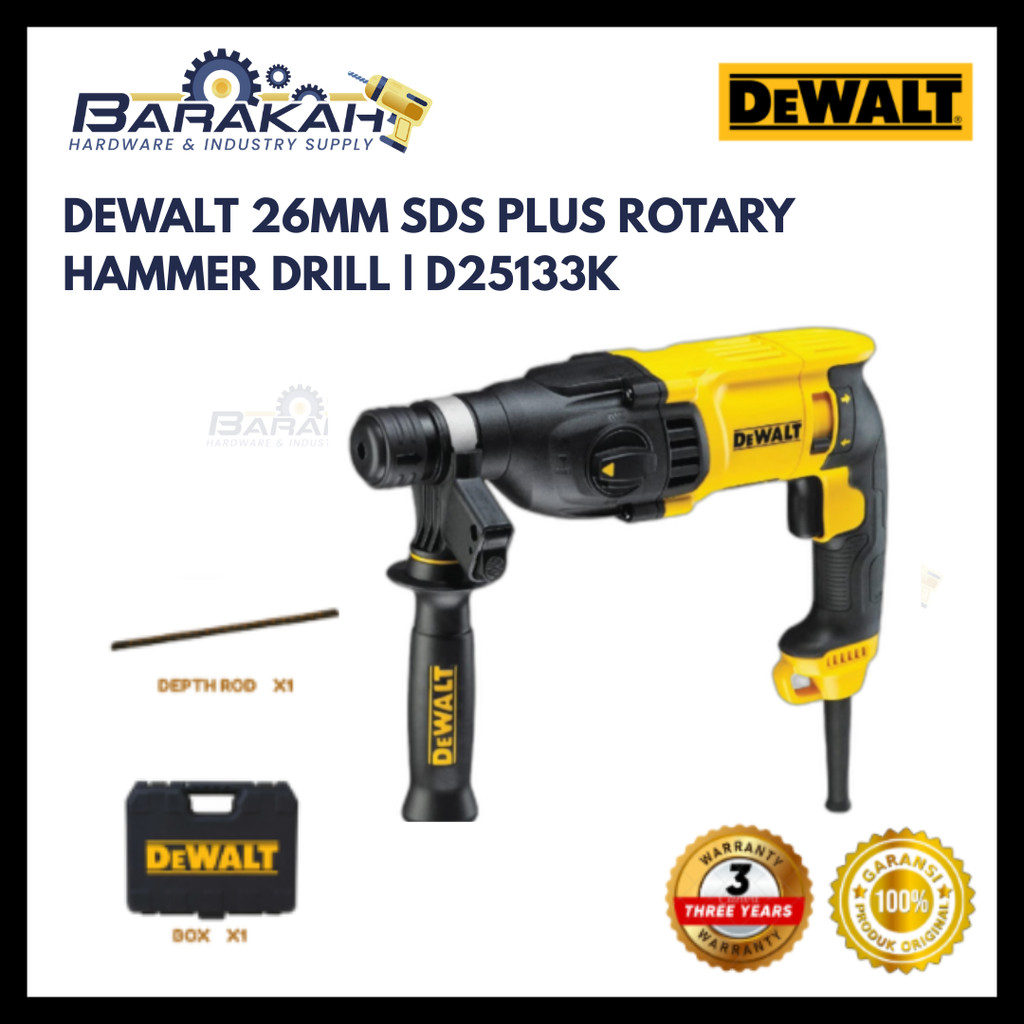DEWALT 26MM 3 โหมด SDS Plus สว่านโรตารี่ D25133K