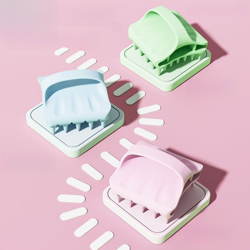 หวีผมซิลิโคนนุ่มพิเศษสําหรับสระผมด้วยเล็บยาวสะอาดและไม่กระทบ