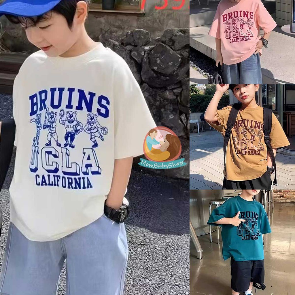 เสื้อยืดเด็กลายเรียบ ใส่เล่นได้ ซัมเมอร์สดใส