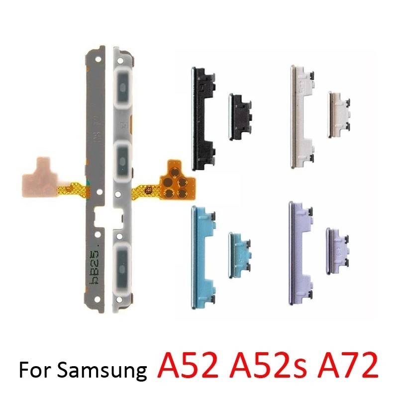 สําหรับ Samsung  Galaxy A52S A52 A72 4G A72 5G ปุ่มปรับระดับเสียง Flex Up Down On Off ปุ่มด้านข้าง Flex สาย ZYSP