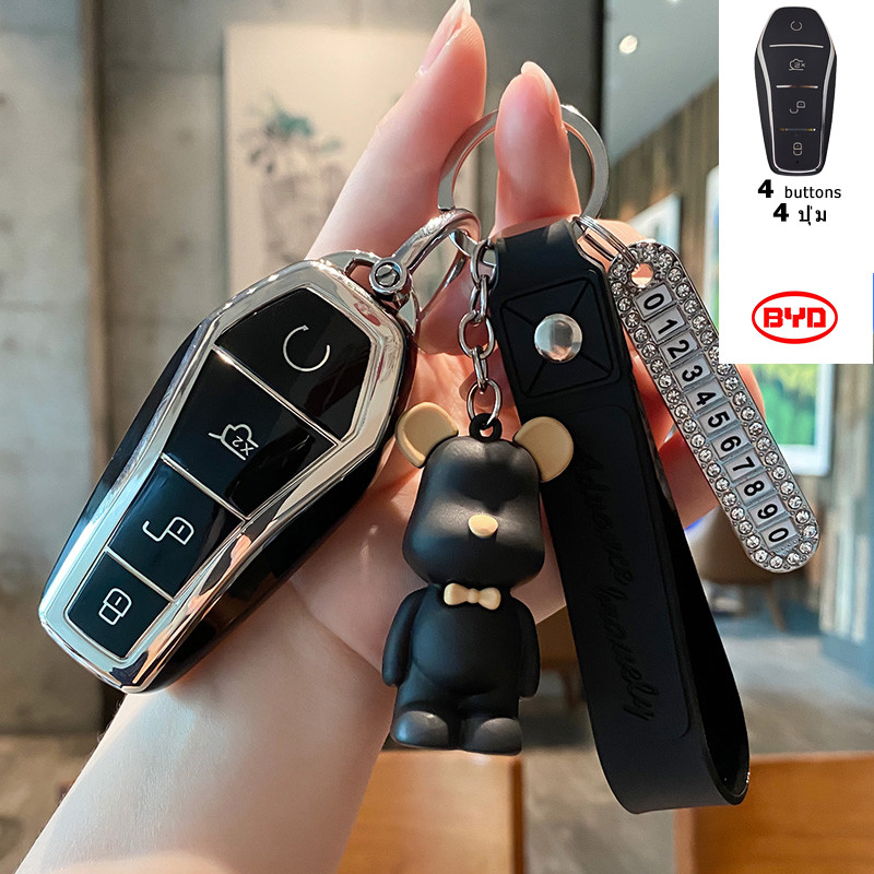 เคสกุญแจรถ BYD M6 Dolphin Sealion6 Sealion7 Atto3 Seal Shark Sealion5 Atto2 พวงกุญแจรถ สวยงาม - รูปที่ 3