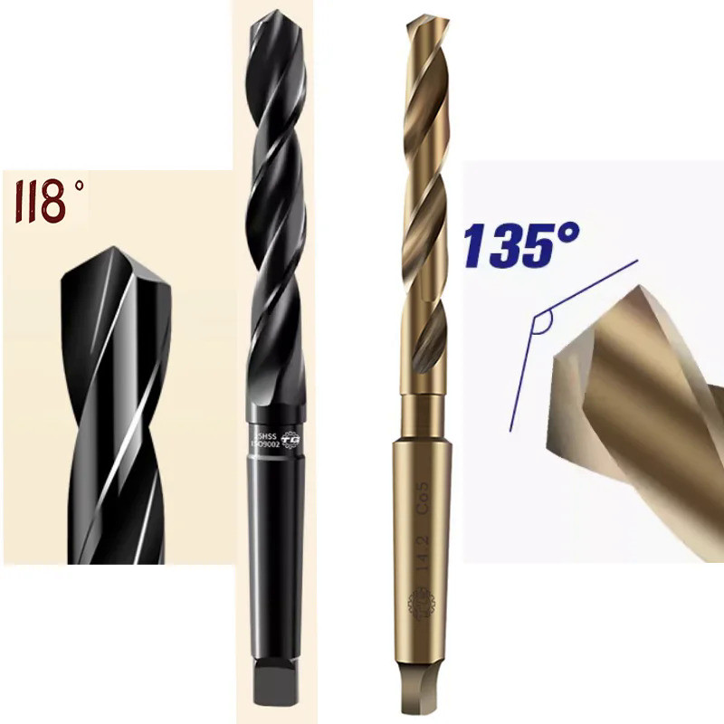 1PCS 6MM-36mm HSS and M35 HSS-Co Morse Taper Shank Twist Drill Bit High Speed Steel Reaming Drill fo