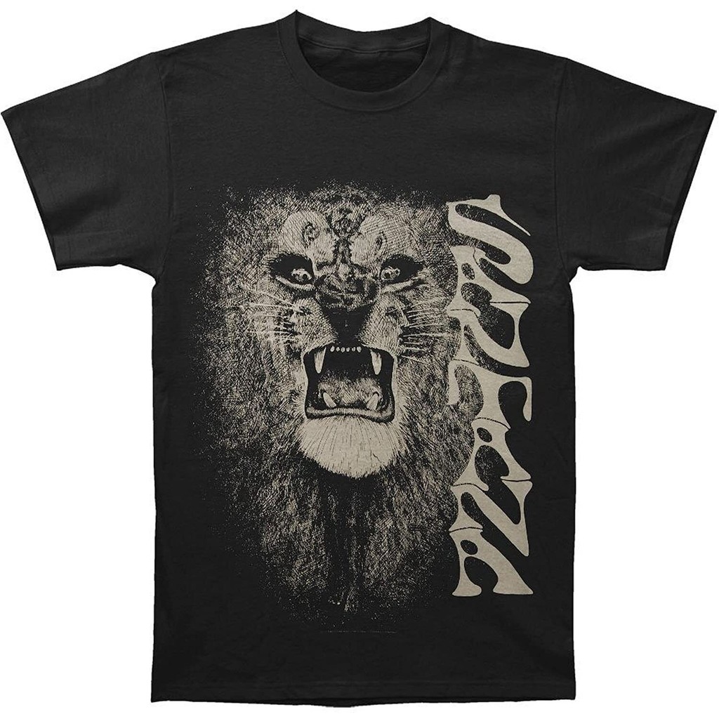 เสื้อยืด Santana White Lion ของแท้ เสื้อผ้าผู้ชายขายดีใหม่ที่โดดเด่น