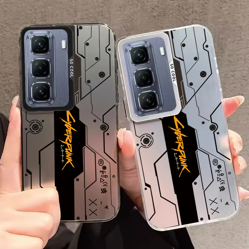 สําหรับ infinix Hot 50i Hot 50 Pro Plus Hot 40i Hot 30i Hot 30 Play Hot 11 Play Hot 10 Play Hot 9 Play 4G 5G การ์ตูนสไตล์เลเซอร์เคสโทรศัพท์ No.26