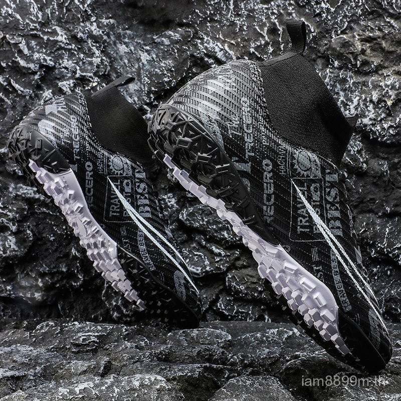 รองเท้าฟุตบอลผู้ชาย HIGH-Top Size U ระเบิดรองเท้าสตั๊ดยาวรองเท้าสตั๊ดสำหรับเด็กผู้ชายเวลาจำกัด0101