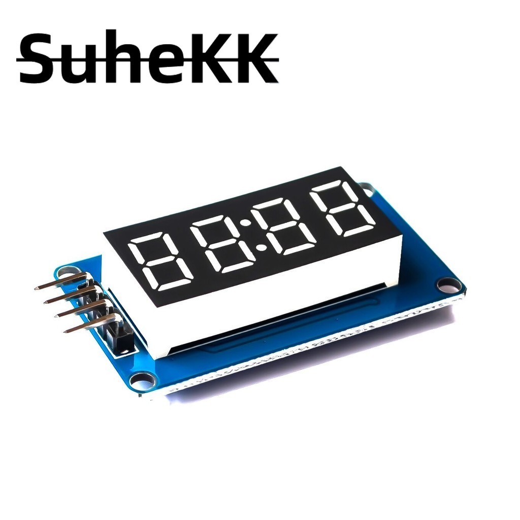 TM1637 โมดูลจอแสดงผล LED สําหรับ Arduino 7 Segment 4 Bits 0.36 นิ้วนาฬิกา RED Anode Digital Tube Fou