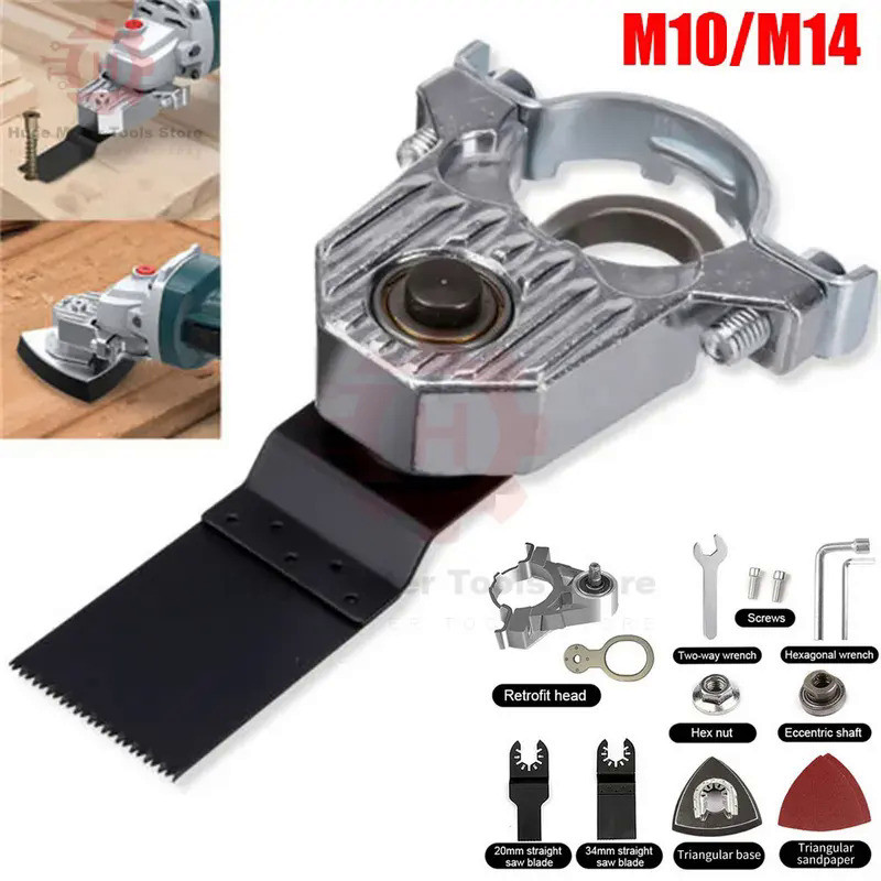 M10 M14 Angle Grinder Conversion Universal Head Adapter Angle Grinder Polisher Tool For Metal Cuttin
