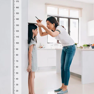 สติ๊กเกอร์ติดผนังความแม่นยําสูง 2 เมตร - สติ๊กเกอร์วัดส่วนสูง-กาวตนเอง, โปร่งใส, เขียนและวาดพื้นผิว, ถอดออกได้-สําหรับห้องนอนเด็กตกแต่งผนัง