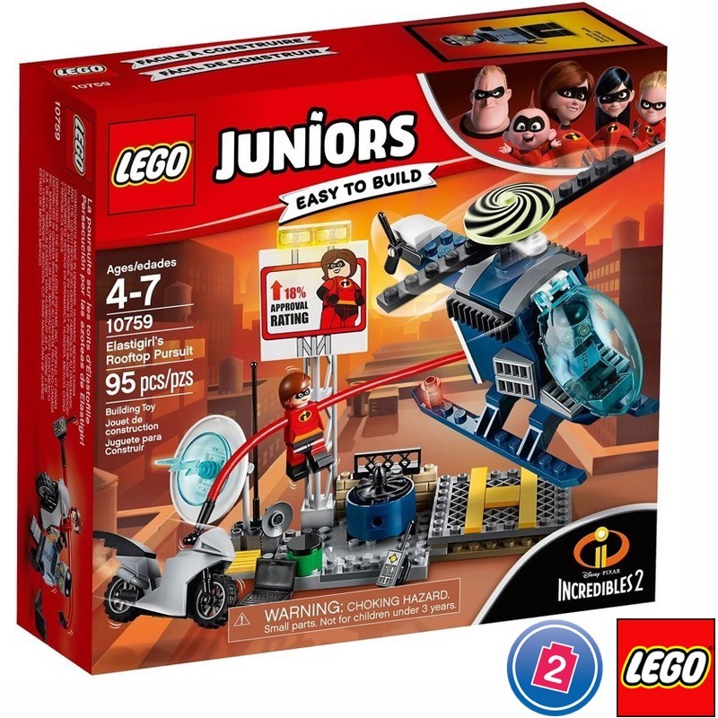 LEGO Disney Juniors 10759 Incredibles 2 - Elastigirl's Rooftop Pursuit