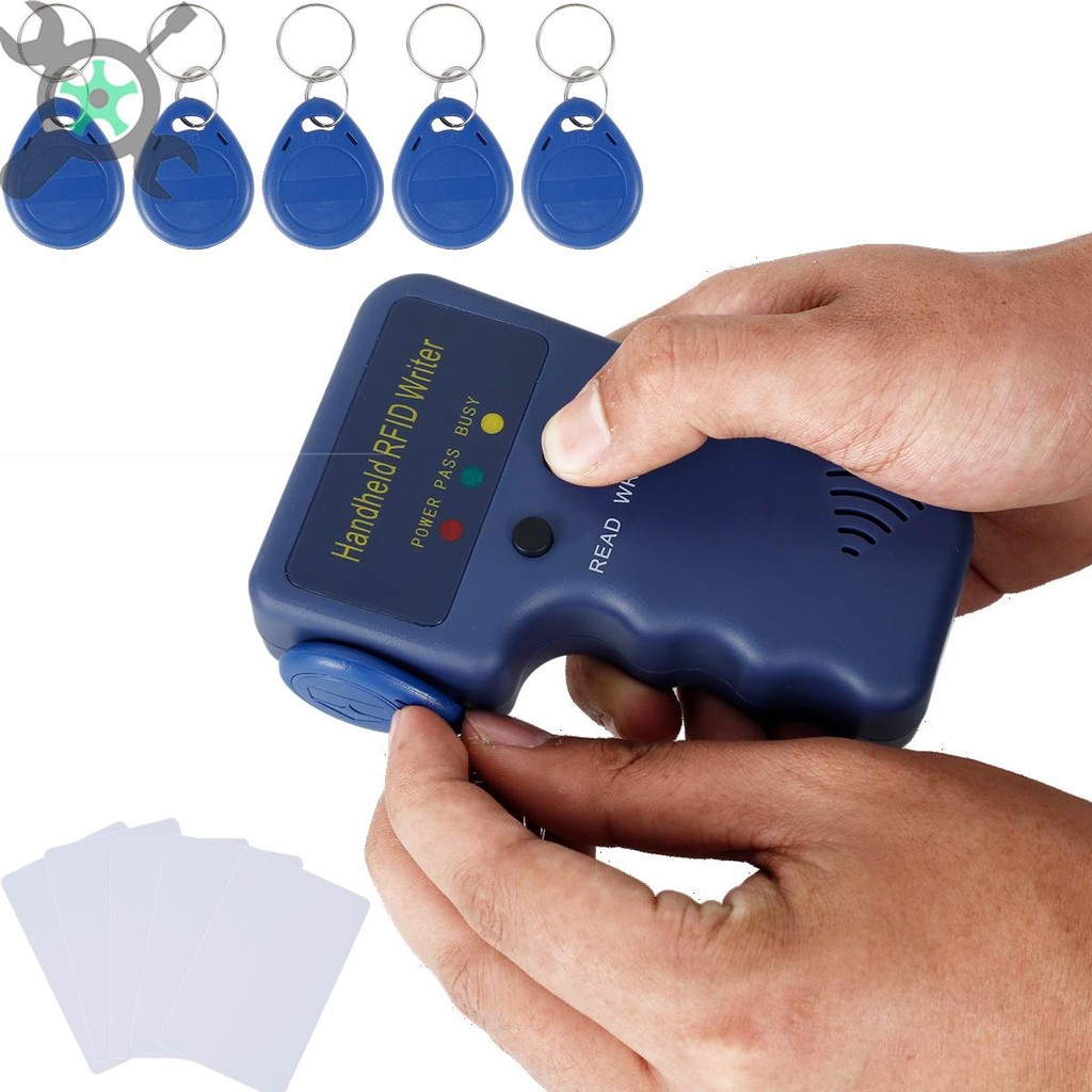 125khz RFID Card Copier แบบพกพามือถือ Writer ID Card Duplicator 5 การ์ด ID Key Card Reader สําหรับ Home Access Control ระบบ SHOPTKC1041