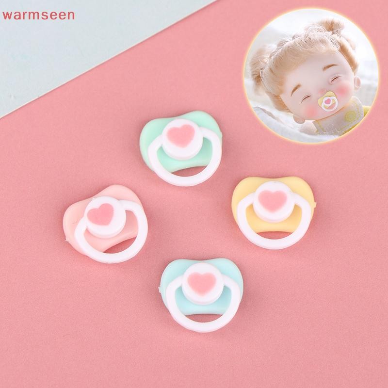 (warmseen) 5 ชิ้นน่ารัก Mini ตุ๊กตา Pacifier Play House Supplies Dummy จุกนมสําหรับ OB11 BJD ตุ๊กตาเด็กของเล่นเด็ก Pacifier อุปกรณ์เสริม