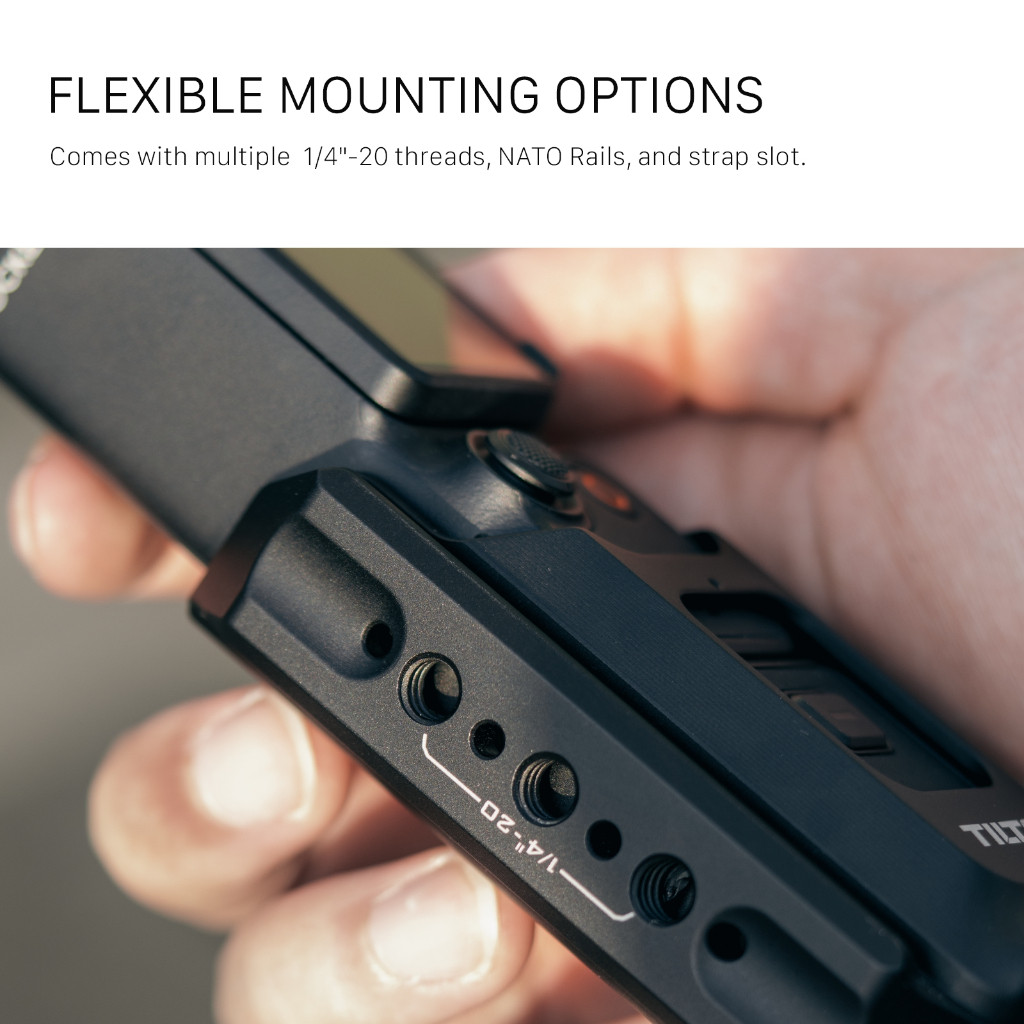 Tilta DJI Osmo Pocket 3 ขยายอะแดปเตอร์สากลอุปกรณ์เสริมฐานคงที่ Car Mount เหมาะสําหรับ DJI Pocket 3 Bracket TA-T65-AME-B