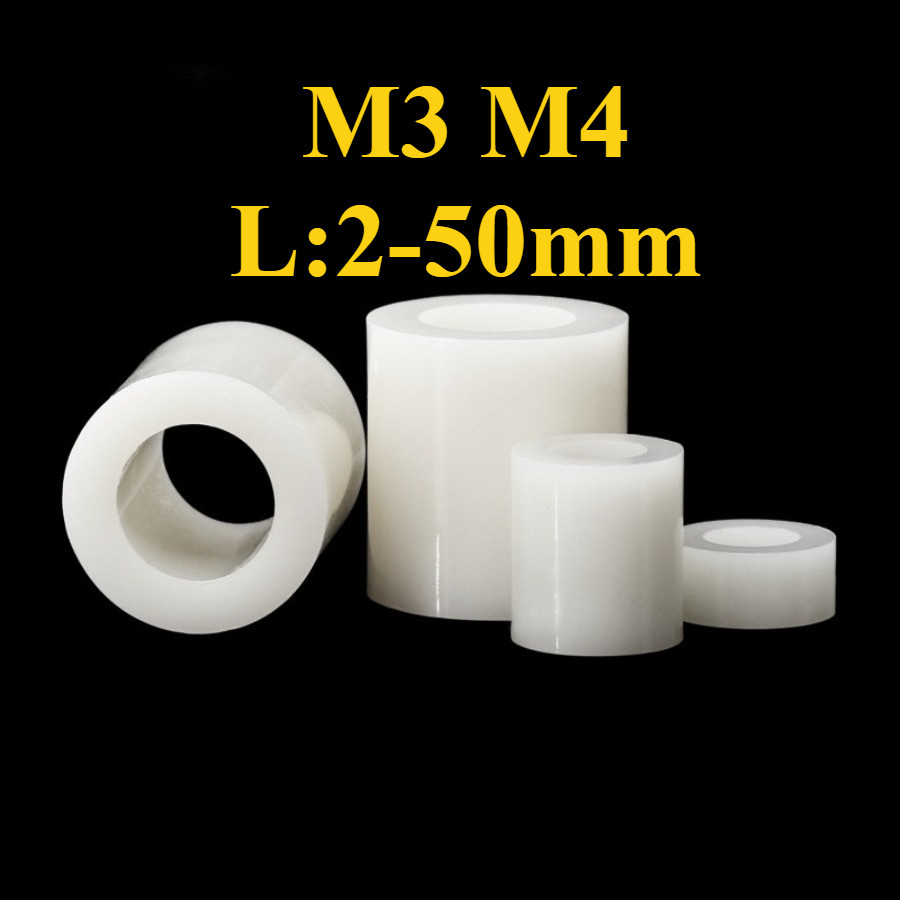 สีขาว ABS คอลัมน์แยกฉนวนกันความร้อนคอลัมน์แยกเครื่องซักผ้าพลาสติกคอลัมน์ตรงแขนไนลอน M3/M4 (DM)