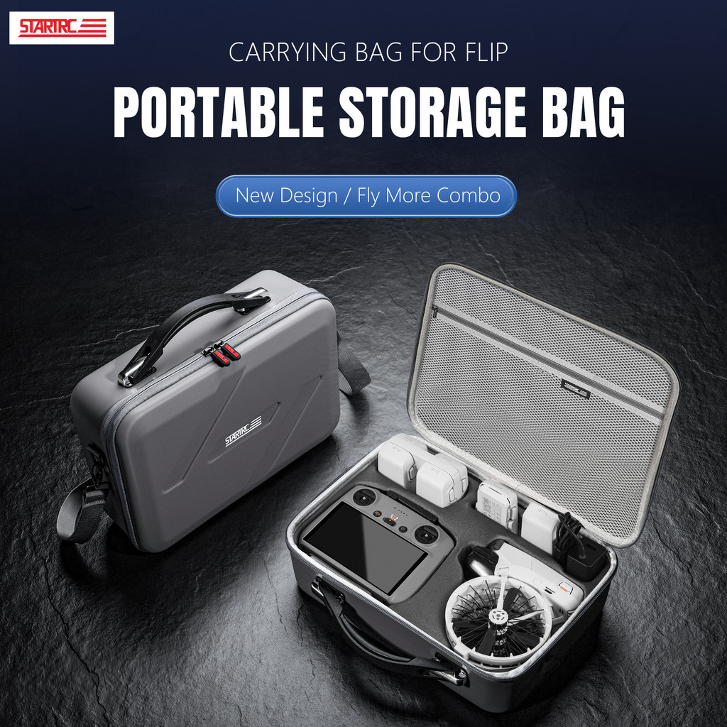 สําหรับ DJI Flip กระเป๋าเก็บ drone flying set รุ่น RC 2/RC-N3 Flip แบบพกพาพกพา crossbody กระเป๋าเก็บ drone อุปกรณ์เสริม