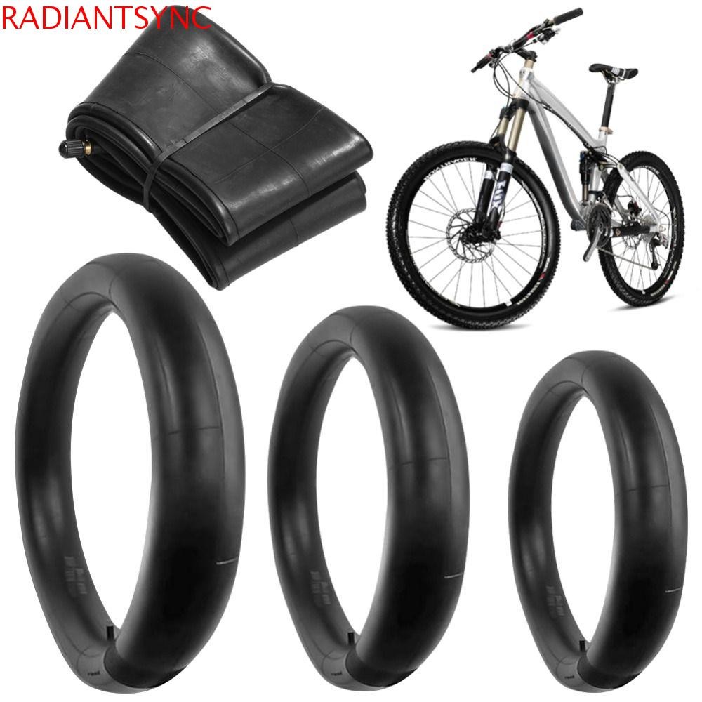 Radiantsync ท่อจักรยานชายหาด, 20x3.0 20x4.0 24x3.0 24x4.0 ยางในจักรยาน ยางบิวทิล AV วาล์ว 20/24/26 นิ้ว จักรยานภูเขา Snowmobiles