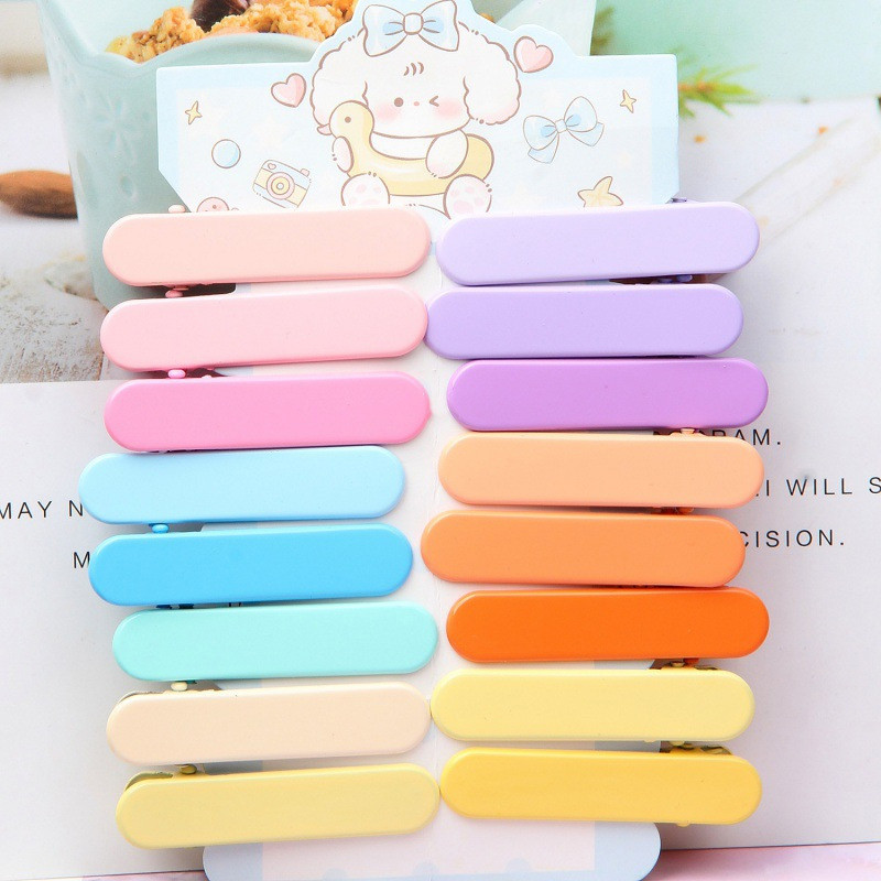 Rubuyou กิ๊บปากเป็ดสีลูกกวาดเรียบง่ายสไตล์เกาหลี เด็ก กิ๊บติดผม ส่งเร็ว🚚