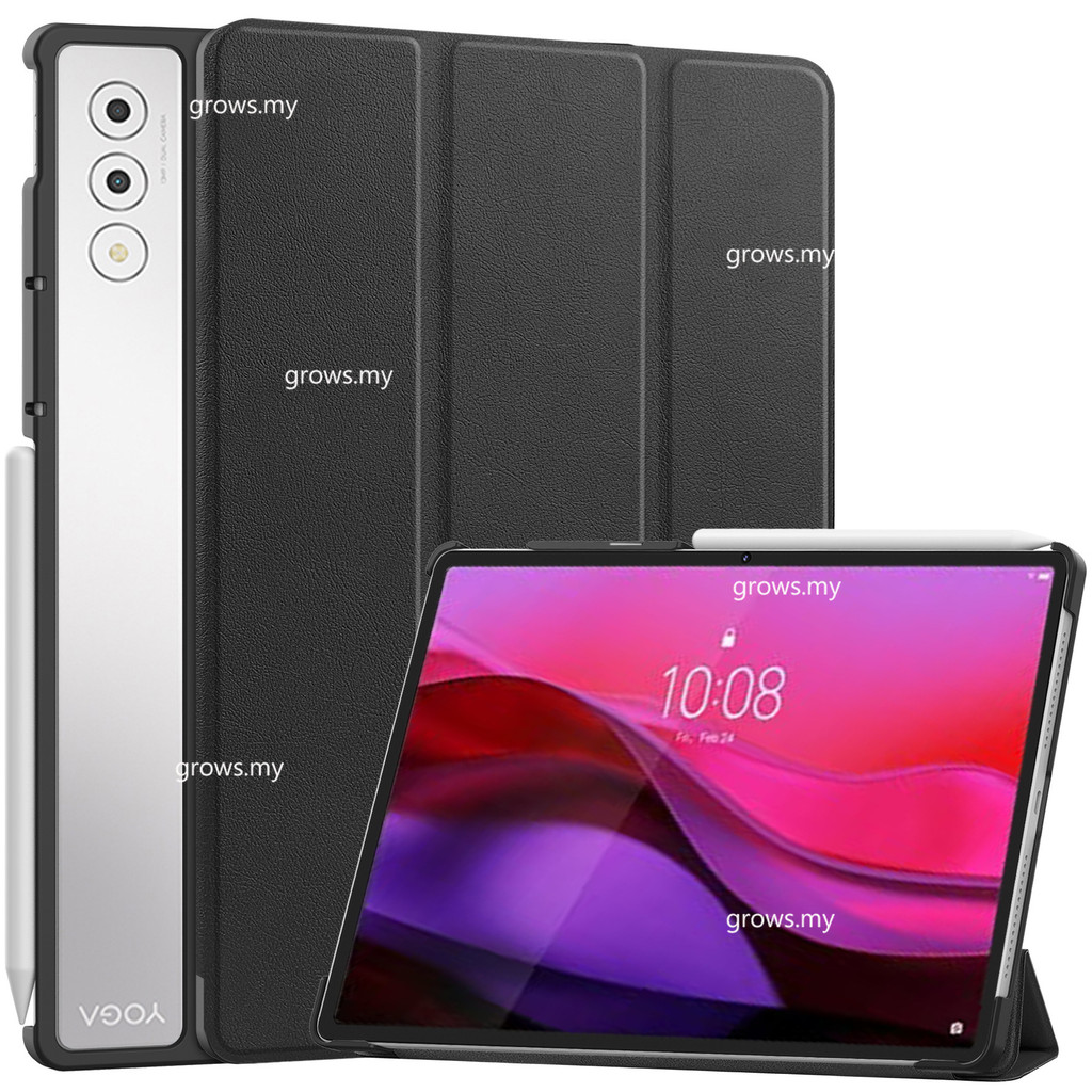 สําหรับ Lenovo Yoga Tab Plus 12.7 นิ้ว 2025 TB-520FU Hard Back Coque Flip Book สําหรับ Lenovo โยคะ P