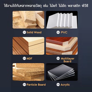 ดอกเราเตอร์กัดตรง (หน่วยมิล) ก้านขนาด 1/2" กัดไม้ เซาะร่อง ก้านตรงยาว งานไม้ เซาะร่องไม้อัด ดอกกัดตรง