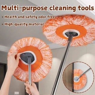 Round Mop Handheld Mop 360 Degree Rotating Mop Head Household Floor Cleaning Mops Car Wash Floor Mop