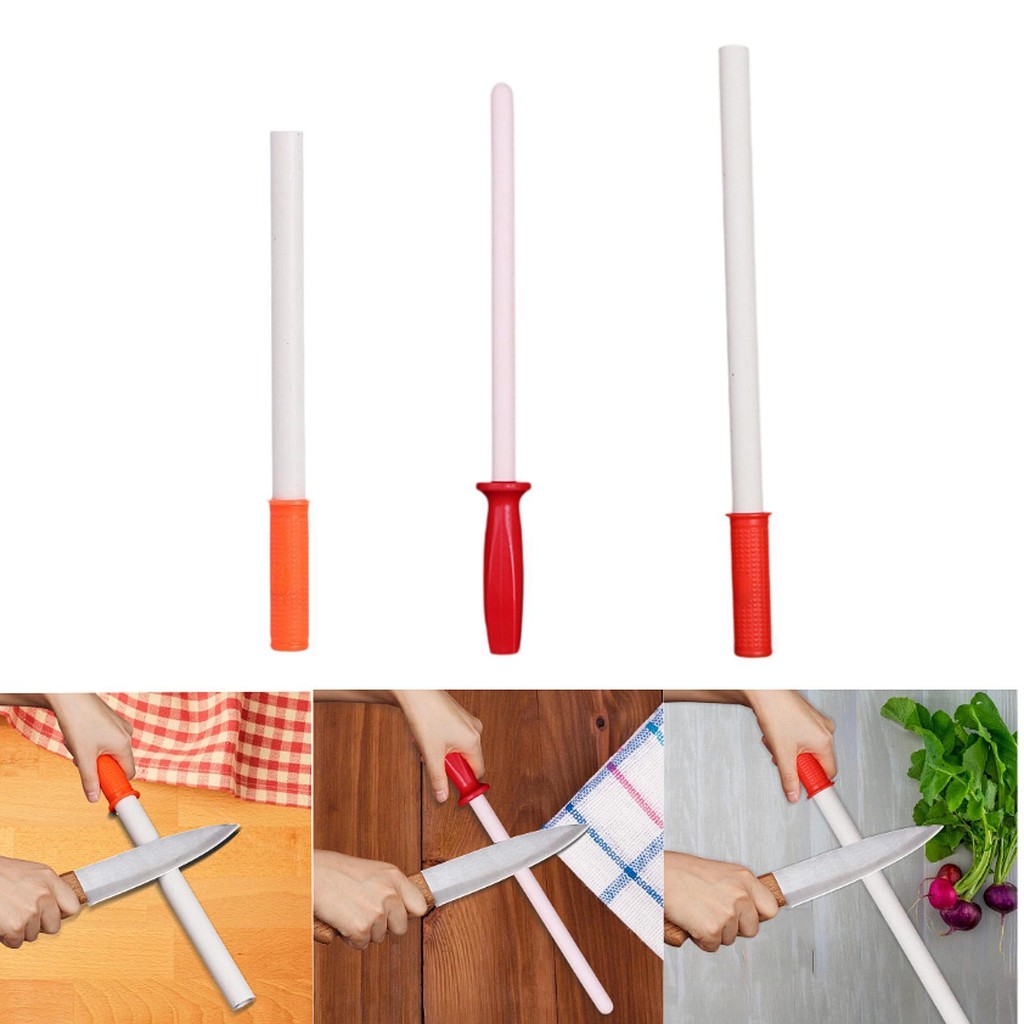 [npyddh] Sharpening Rod Honing Stick Non Slip Handle เซรามิค Honing Rod Sharpening Tool