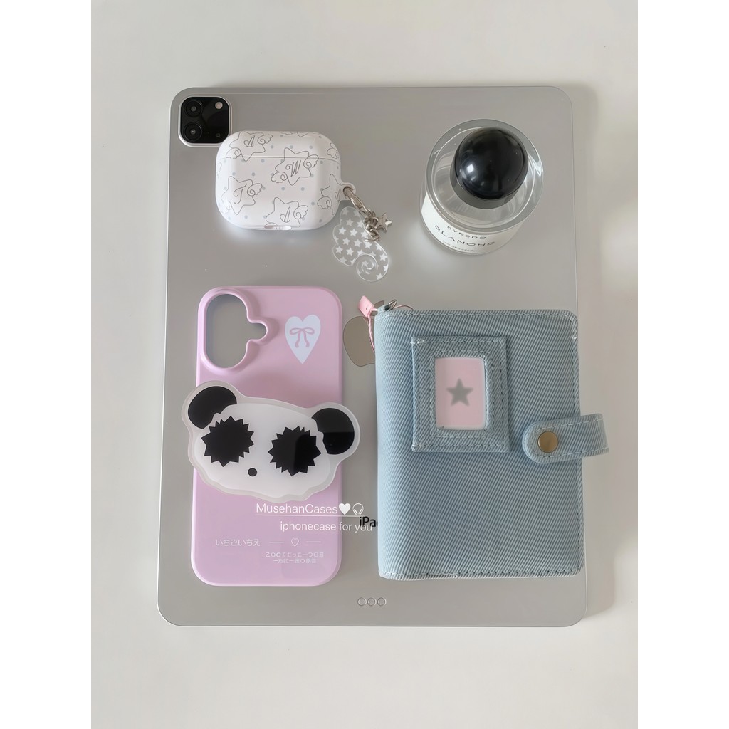 สไตล์เกาหลีIns HealingครีมผงโบราณRetroองค์ประกอบหมีวงเล็บเหมาะสําหรับ15 Apple 16ProMaxเคสโทรศัพท์แหวนวงเล็บiPhone14ฟิล์มเปลือกแข็ง16Plusป้องกันกรณีIphone11/12promax/12กรณี