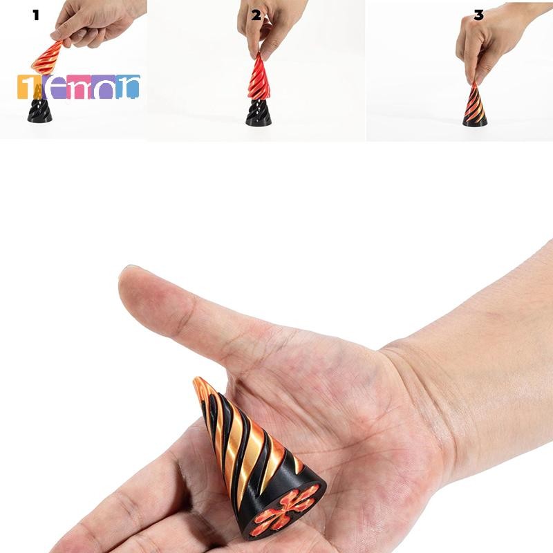 [Lemon] 3D พิมพ์กรวยเกลียวเป็นไปไม่ได้พีระมิดผ่านประติมากรรมภาพลวงตาด้ายสําหรับเด็กและผู้ใหญ่ใหม่ - รูปที่ 3