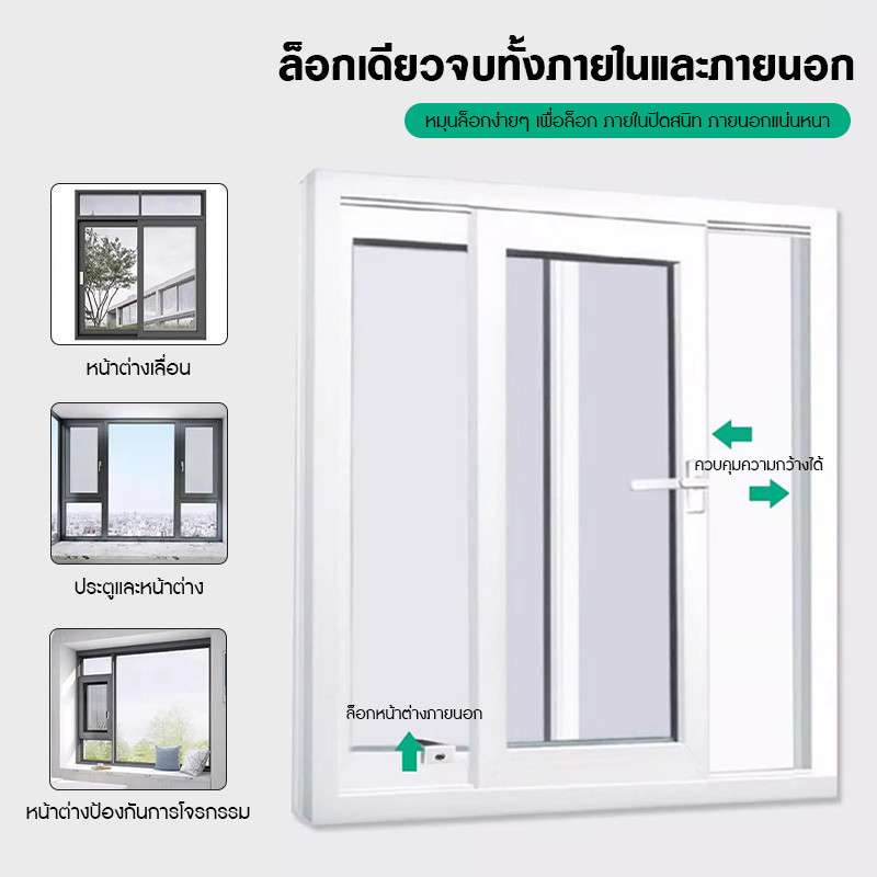 ตัวจำกัดหน้าต่า ที่ล็อคประตู หน้าต่างบานเลื่อน door lock ที่ล็อคตู้ ที่ล็อคหน้าต่าง ตัวล็อคหน้าต่าง ที่ล็อคบานเลื่อน - รูปที่ 3