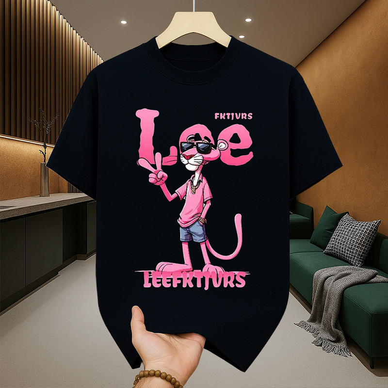 เสื้อยืดผู้ชาย สกรีนลายการ์ตูนแฟชั่นสุดฮิต oversize t-shirt คอกลมแขนสั้น สตรีทแฟชั่นผู้ชายเท่ๆ เสื้อยืดผูัชายคนอ้วน