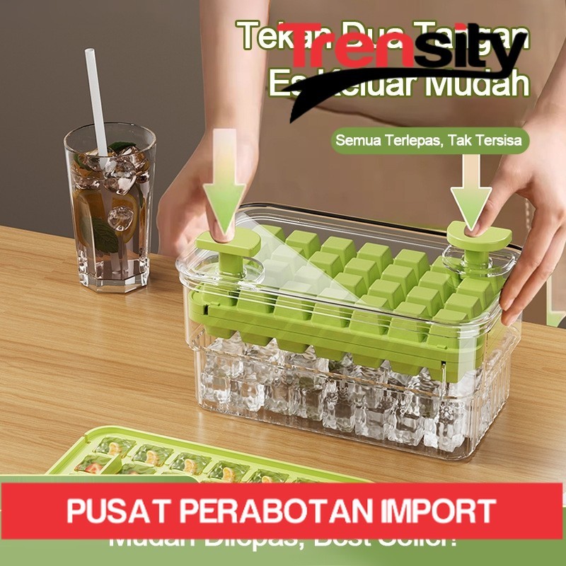 แม่พิมพ์ก้อนน้ําแข็ง 28/56/84 Grid 2 ถาด/เครื่องทําน้ําแข็งก้อนพร้อมที่จับกดกดกดเดี่ยว *TRENSITY*