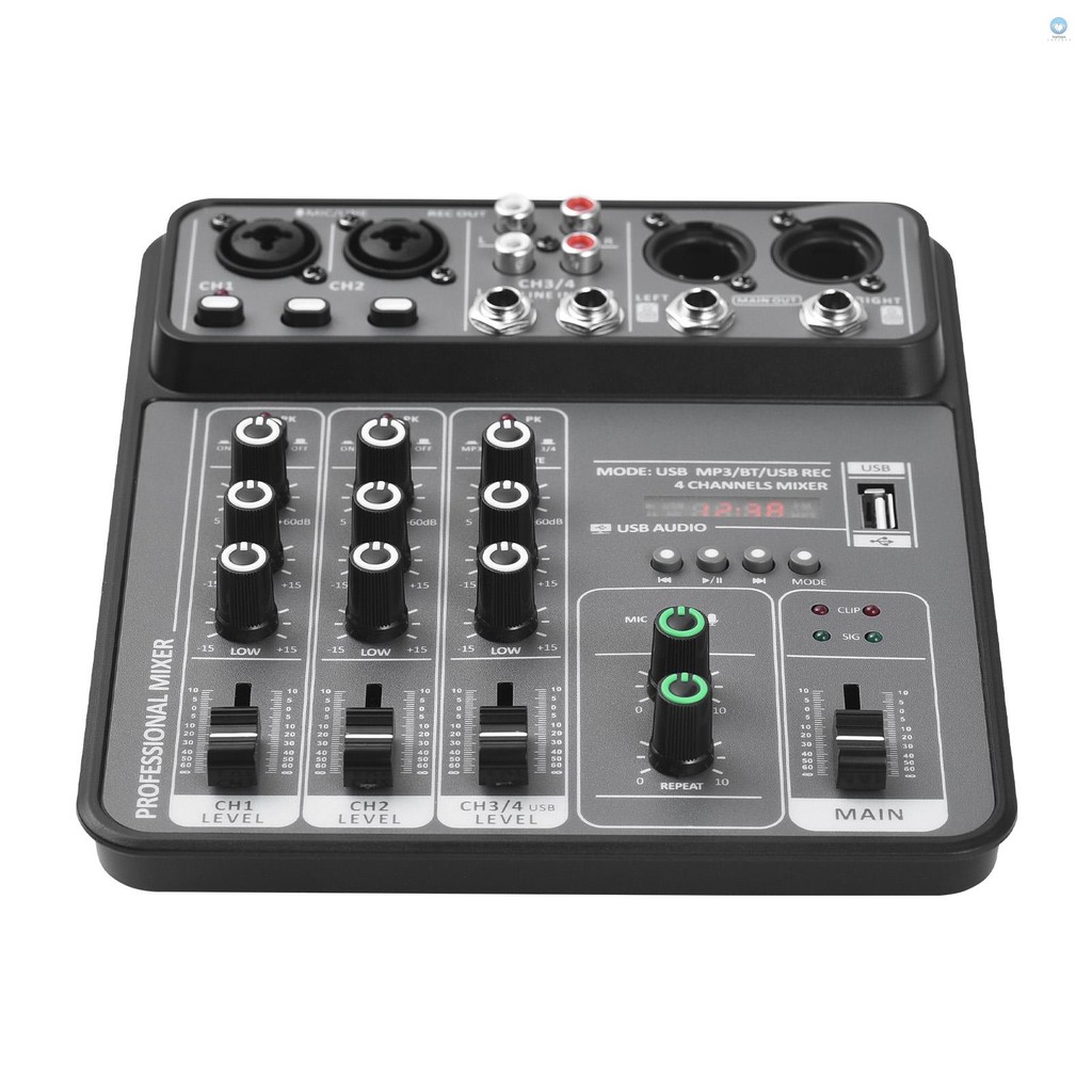 无 Power Studio Dj Console 48v Power Studio Dj Network Audio 4 Channel Dj Network Live คอนโซล 4 ช่อง 