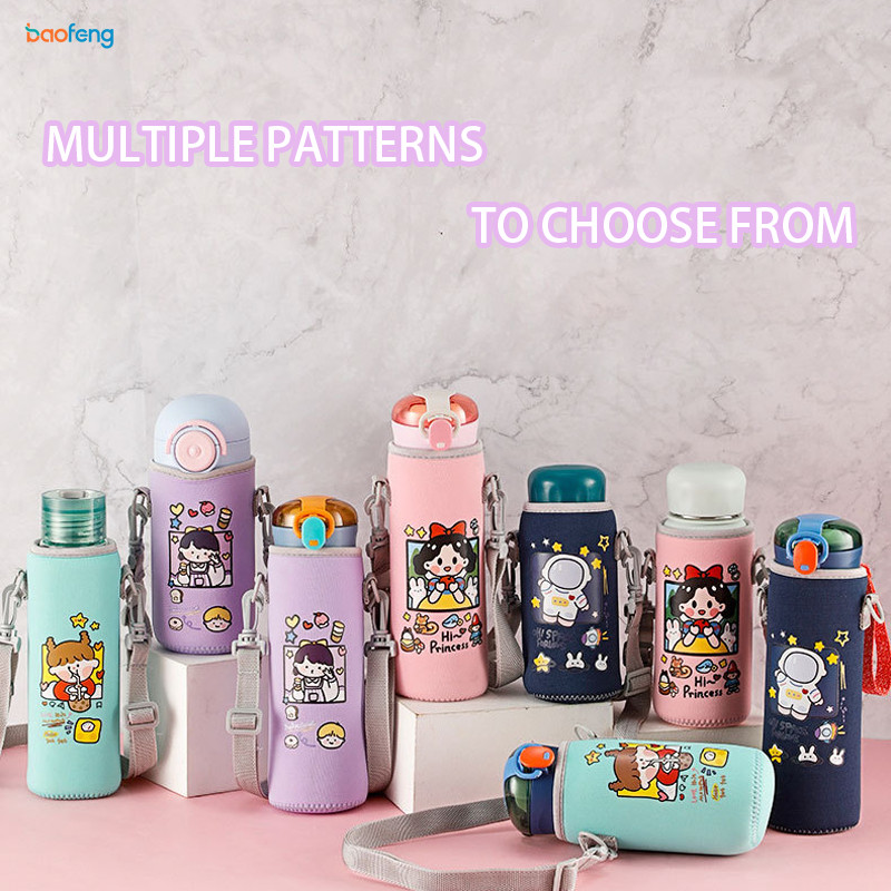 การ์ตูนน่ารักเด็กกระติกน้ําร้อนถ้วยปก, นีโอพรีนสวมทน, ฝาครอบถ้วย ค โรสบอดี, ฉนวนแก้วสากลป้องกันน้ําร้อนลวกถ้วย - รูปที่ 5